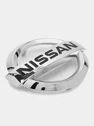 Емблема решітки задня для Nissan Хром 150х133 мм ПластикНА НАПРЯМНИХ (Завод) - мініатюра 2