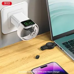 Сітчасте зарядне пристрій XO CX026 Apple/Samsung USB-A/, Type-c Watch Wireless Charger Білий - мініатюра 4