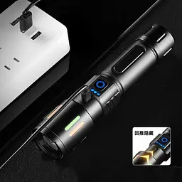 Ліхтар ручний Coba CB-611-TG акумуляторний із зумом 1x26650/3xAAA ЗУ Type-C zoom FLUORESCENCE - мініатюра 5