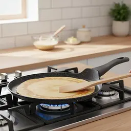 Сковорода для блинов Gusto 24 см черная GT-2204-24