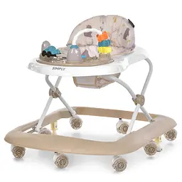 Дитячі ходунки SIMPLY ME 1215 Beige з брязкальцями музичні