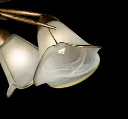 Люстра стельова Splendid Ray L88780/5, E27, 5 ламп, бронза, білий, 50 см, сучасний стиль для дому - мініатюра 2