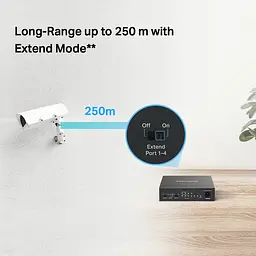 Комутатор MS106LP 6xFE (4xPoE), 40Вт, Некерований Mercusys teh0018244 - мініатюра 7