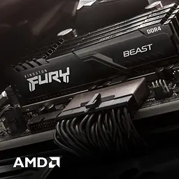 Модуль пам'ятi DDR4 2x32GB/3200 Kingston Fury Beast Black (KF432C16BBK2/64) - мініатюра 4