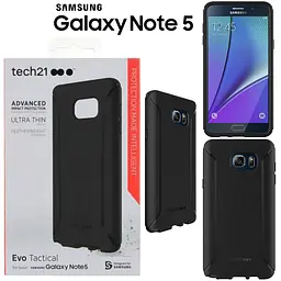 Чохол протиударний Military Evo Tactical для Samsung Galaxy Note 5 Чорний - мініатюра 3