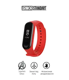 Ремінець ArmorStandart Superhero Edition для Xiaomi Mi Band 4/3 Spider Man Red (ARM55063) - мініатюра 2