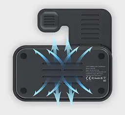 Бездротова зарядна станція OJD-95 Wireless Charger Stand (з функцією MagSafe) 15W - мініатюра 4