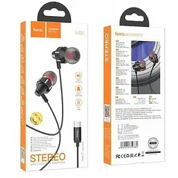 Навушники Hoco M90 Type-C Delight wired digital earphone with microphone (6931474759382) чорні - мініатюра 6