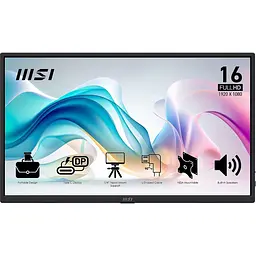 Монітор 15.6" MSI PRO MP165 E6 (PRO MP165 E6) 1920x1080 (FullHD) IPS 60 Hz