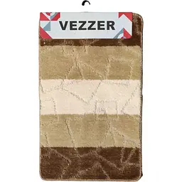 Набір килимків для ванної Vezzer Avangartline 50x80 та 50x40 см коричневий (VZAS00393) - мініатюра 4