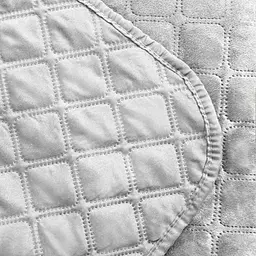 Покривало ТЕП Velour ромб круглий 210х150 см світло-сіре (4-00515_22424) - мініатюра 5