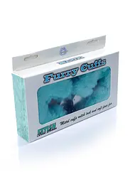 Наручники з хутром Fetish B Series Furry Cuffs, блакитні - мініатюра 4
