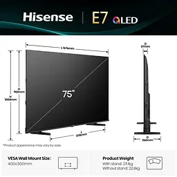 LED-телевізор Hisense 75E7Q (7134228) - мініатюра 2