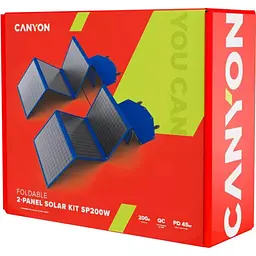 Портативна сонячна панель Canyon 2x100W (CND-SP200W2P) [164355] - мініатюра 11