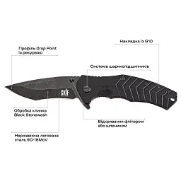 Ніж Skif Griffin II BSW Black - мініатюра 7