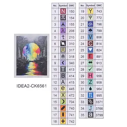 Набір з алмазною мозаїкою "Повний місяць" 40*50 см, IDEA2-CK6561, ТМ "99IDEAS" - мініатюра 8