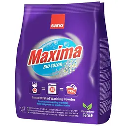 Пральний порошок Sano Maxima Bio Color 1.25 кг (7290000295343)