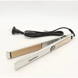 Випрямляч для волосся Geemy GM-416, керамічне покриття, регулювання температури 150–230°C, поворотний шнур 360°, Сірий