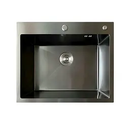 Кухонна мийка з нержавіючої сталі Mixxus MH5843 Micro Decor Graphite MI8217, Графит