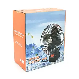 Вентилятор 6" YT46888, з Li-Ion акумулятором 48V, Black, Box 185х185 мм, 1,0 кг - мініатюра 2