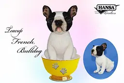 М'яка іграшка Hansa Французький бульдог, H. 15 см (8413) - мініатюра 2
