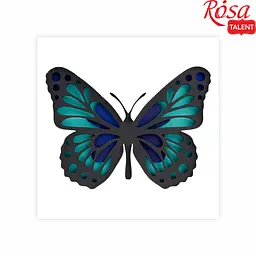 Картина 3D Rosa Talent Метелик 3 МДФ ґрунтований 4 шари 17х17 см (4823098529040)