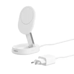 Бездротовий зарядний пристрій Belkin BoostCharge Pro Magnetic Qi2 15W Білий (WIA008VFWH)