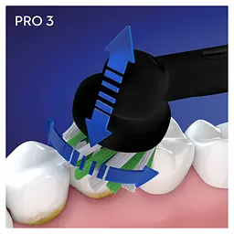 Електрична зубна щітка Oral-B Pro 3 3500 СrossAсtion + футляр, чорна - мініатюра 5