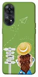 Чохол Demsky Travel girl для Oppo Reno 8 T 4G