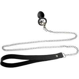 Силіконова анальна пробка Art of Sex Silicone Anal Plug with Leash size M