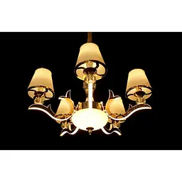 Люстра класика Linisoln 8329/5 Pearl Black - мініатюра 2