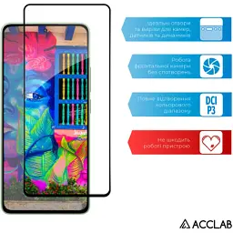Скло захисне ACCLAB Full Glue Xiaomi Redmi Note 13 4G Black (1283126583704) - мініатюра 5