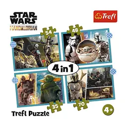 Пазл Trefl Мандалорець 4 in 1 (35, 48, 54, 70) елемента (5900511343977) - мініатюра 6