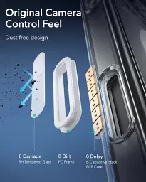 Прозорий чохол ESR Classic Hybrid Case (HaloLock) (Camera Control) Clear для iPhone 16 Pro (1A81800101) - мініатюра 3