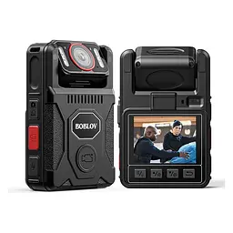 Нагрудний відеореєстратор BOBLOV M7 Pro 4K 128GB GPS міні з потужним акумулятором, поворотним об'єктивом, кут огляду 127°