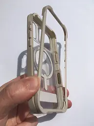Чохол протиударний для iPhone 17 Pro (6.3") ZAGG Gear4 Rainier MagSafe KS Прозорий з підставкою Бежевий - мініатюра 3