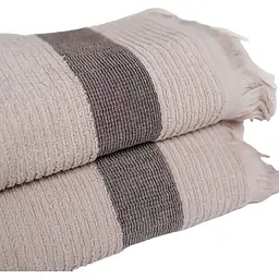 Набір махрових рушників LeLit для ванної 50x90 см, 70x140 см бежевий (le2000000267791) - мініатюра 2