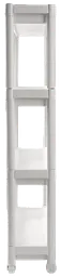 Етажерка 4-х ярусна 6014 Long Shelf WHITE 54х18х91 см VIOLET HOUSE meb0000375 - мініатюра 2