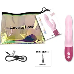 Вібратор-кролик Love To Love Hello Rabbit Rose - мініатюра 7