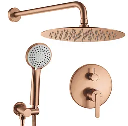 Душова система прихованого монтажу Rea Ontario + Box brushed copper REA-P5650