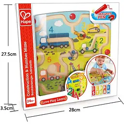 Магнітний лабіринт Hape Будівельний транспорт (E1713) - мініатюра 6