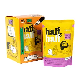 Вологий корм для кішок Half&Half качка в соус 5+1 (2700000040492) - мініатюра 4