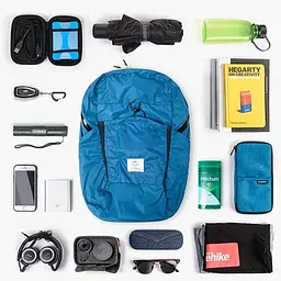 Складний рюкзак Naturehike Ultralight (NH17A017-B) 22л - чорний - мініатюра 3