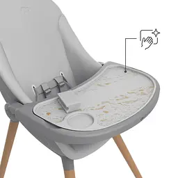 Стільчик для годування 2 в 1 Kinderkraft Fini Up Grey (KHFINIUPGRY0000) - мініатюра 7