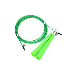Скакалка швидкісна MS 3765Green 290 см, ручка пластик, мотузка гума+метал