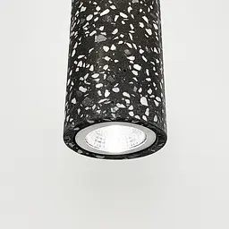 Підвіс Terrazzo Cylinder Long із сірим бетонним плафоном 30х6 см Line.F MJ 163-60*300 BK - мініатюра 4