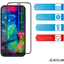 Скло захисне ACCLAB Full Glue Samsung A12 Black (1283126509599) - мініатюра 5