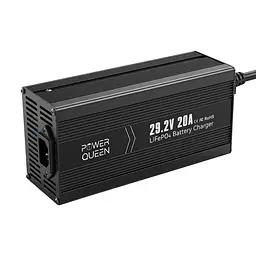 Зарядний пристрій для акумуляторних батарей LiFePO4 29.2V/20A Power Queen P24V20A-BCHA-MINI-X (44-00530) - мініатюра 6