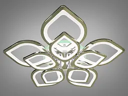 LED люстра стельова з диммерным пультом і підсвічуванням Diasha 8073/5+5HR LED RGB dimmer - мініатюра 2