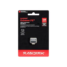 USB флеш накопичувач SanDisk 128GB Extreme Fit Black Type-C (SDCZ530-128G-G46) - мініатюра 3
